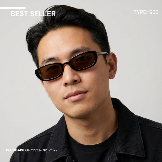 WAINGAPU Glossy Noir Ivory